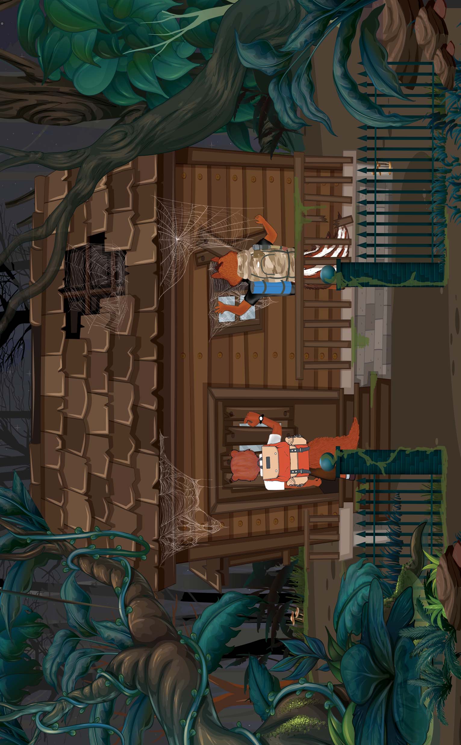 8th illlustration dark theme forest correct size